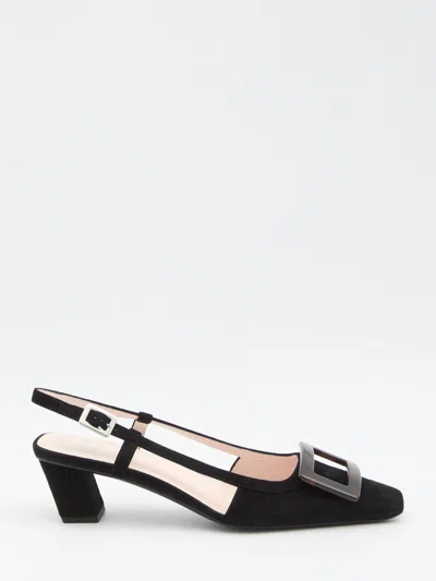 Roger Vivier Belle Vivier Slingback Pumps In Black