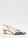 Roger Vivier Belle Vivier Slingback Pumps In Grey