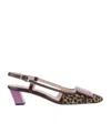 Roger Vivier Belle Vivier Slingback Pumps In Leather In Multi