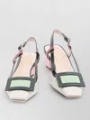 Roger Vivier Belle Vivier Multicolour Patent Leather Slingback In Multi