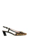 Roger Vivier Belle Vivier 45 Patent Leather-trimmed Leopard-print Pony Hair Slingback Pumps In Multi