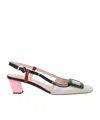 Roger Vivier Belle Vivier Multicolour Patent Leather Slingback In Multi