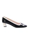 Roger Vivier 45mm Belle Vivier Patent Leather Pumps In Black