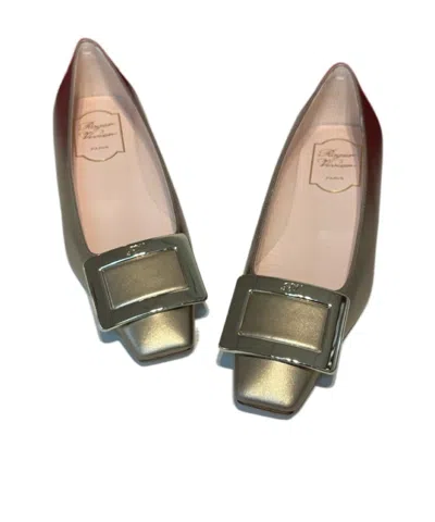 Roger Vivier Belle Vivier Square-toe Pumps In Green