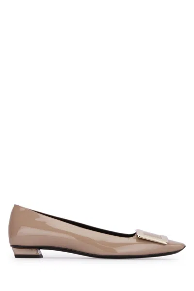 Roger Vivier Belle Vivier T. 25 Ballerina Flats In Brown