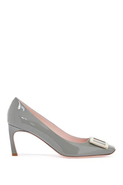Roger Vivier Belle Vivier Trompette Pumps In Gray