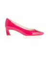 Roger Vivier Belle Vivier Trompette Shallow-mouth High Heels In Pink