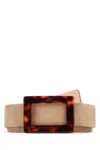 Roger Vivier Belle Vivier Turtle Buck Belt P.30 In Neutral