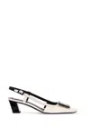 Roger Vivier Belle Vivier Optical Slingback Pumps In White