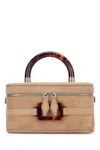 Roger Vivier Mini Rectangular Suede Vanity Handbag