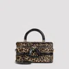 Roger Vivier Mini Vanity Bag With Top Handle And Strap In Neutral