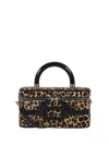 Roger Vivier Natural Black Patent Leather Belle Vivier Vanity Mini Bag In Black