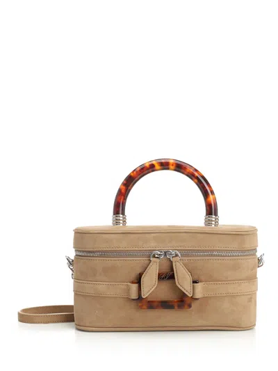 Roger Vivier Belle Vivier Vanity Mini Handbags Beige
