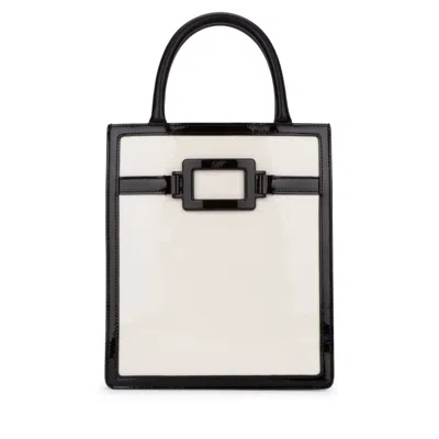 Roger Vivier Belle Vivier Voyage Tote In White