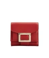 Roger Vivier Belle Vivier Wallet In Red