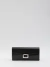Roger Vivier Belle Vivier Wallet With Chain In Black