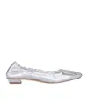 Roger Vivier 'belle Viviere' Heeled Ballet Flats In White