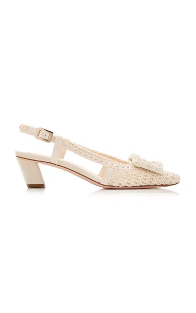 Roger Vivier Belle Viviers In Neutral