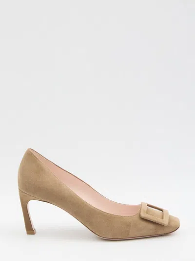 Roger Vivier Belle Viviier Trompette Pumps In Beige