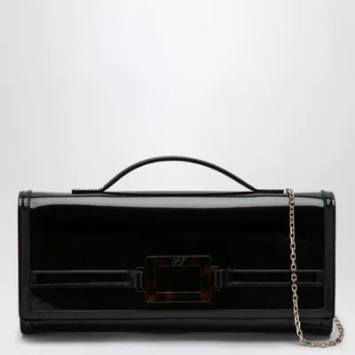 Roger Vivier Black Belle Vivier Clutch Bag