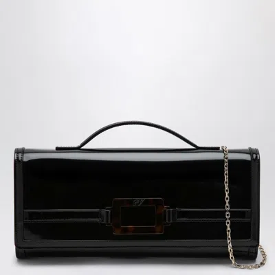 Roger Vivier Black Belle Vivier Clutch Bag Women