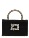 Roger Vivier Black Jewel Efflorescence Mini Satchel