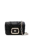 Roger Vivier Viv Choc Flap Leather Shoulder Bag