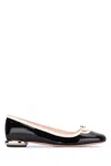 Roger Vivier "viv' Podium Patent In Black