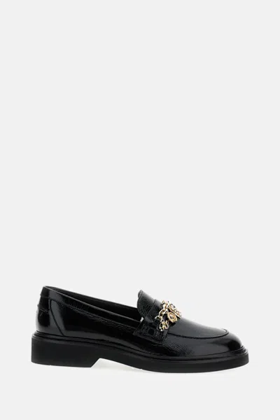 Roger Vivier Black Leather Loafers