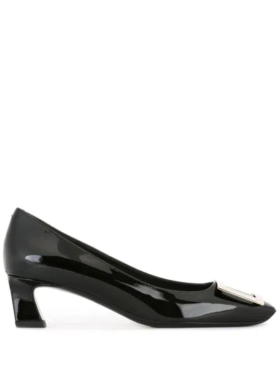 Roger Vivier Black Leather Pumps