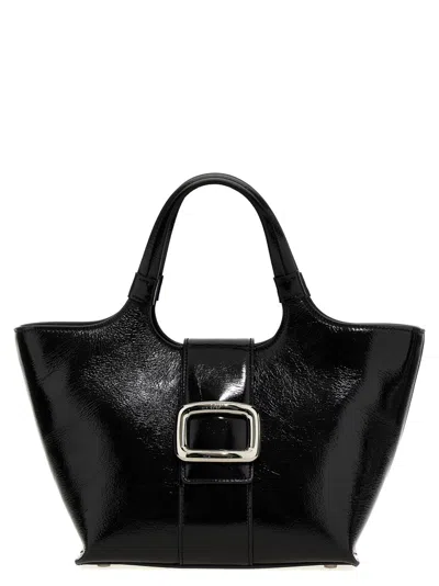 ROGER VIVIER BLACK MINI GRAND VIVIER TOTE BAG