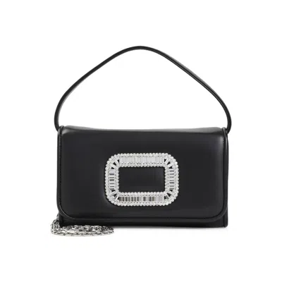 Roger Vivier Black Nappa Leather Handbag