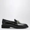 Roger Vivier Black Patent Leather Viv'' Rangers Loafer In Black