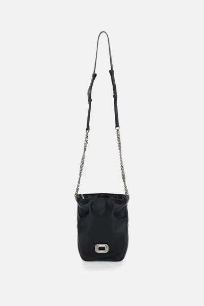 Roger Vivier Black Pilgrim Bucket Bag