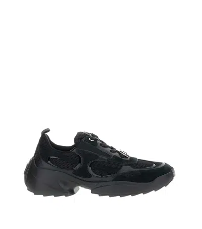 Roger Vivier Run Mini Strass Low-top Sneakers In Black