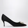 Roger Vivier Flower Strass 65 Pumps In Black