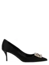 Roger Vivier Flower Strass 65 Pumps In Black