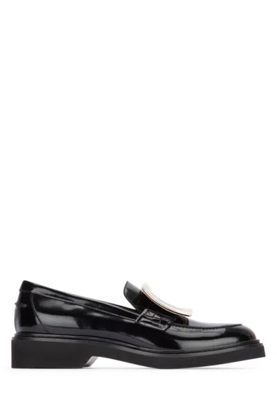 Roger Vivier Black Slip On Loafers