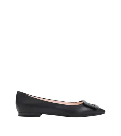 Roger Vivier Gommettine Buckled Leather Ballet Flats In Multi