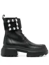 Roger Vivier Wallaviv Leather Ankle Boots In Black