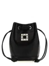 Roger Vivier Black Trs Vivier Bucket Bag In Black