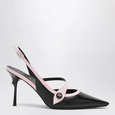 Roger Vivier Pointed Toe Slingback Pumps Stiletto Straps In Blue