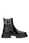 Roger Vivier Wallaviv Str Buckle Chelsea Bootie In Black