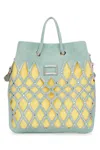 Roger Vivier Colorful Cut-out Embellished Tote In Neutral
