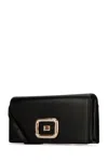 Roger Vivier Structured Chain Shoulder Bag In Black
