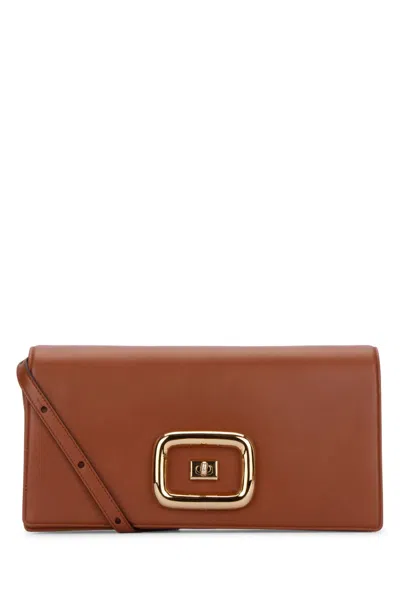 Roger Vivier Handbags. In Cognacscuro