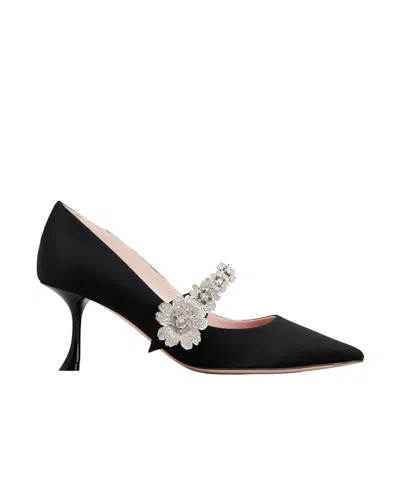 Roger Vivier Bouquet Drill-buckle High Heels In Black
