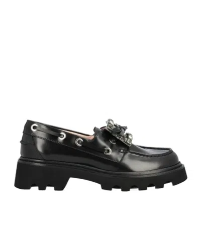 Roger Vivier Bow Loafers In Black