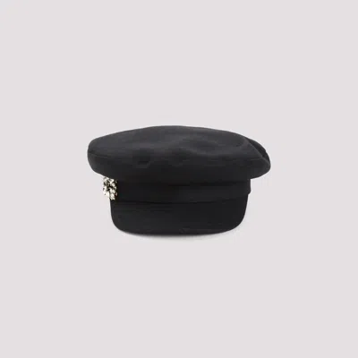 Roger Vivier Broche Sailor Hat In Black