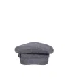 Roger Vivier Broche Vivier Sailor Cap In Felt In Gray